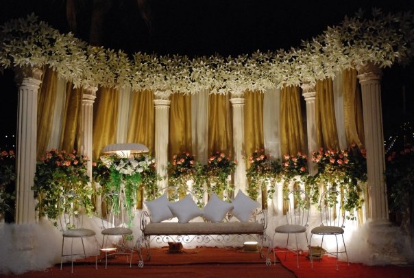 The Stage at the reception.......